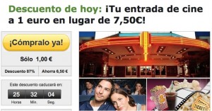 Lee más sobre el artículo Promoción de entradas de cine por 1 euro!