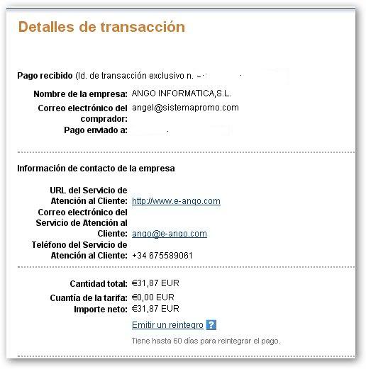 En este momento estás viendo Primer comprobante de pago de Webgana.