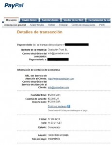 Lee más sobre el artículo Comprobante de pago de Qustodian – otra empresa fiable!