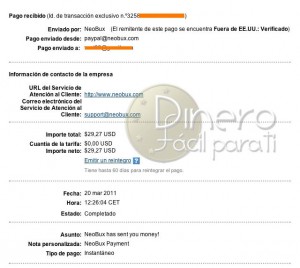 Lee más sobre el artículo Alegría y tristeza con el nuevo comprobante de pago de Neobux