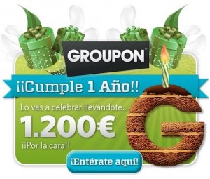 Lee más sobre el artículo Aniversario Groupon – Gana un año de descuentos gratis!