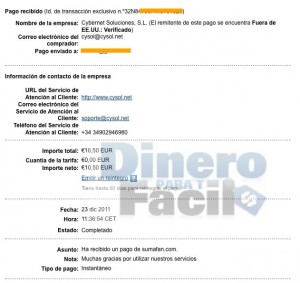 Lee más sobre el artículo Primer comprobante de pago de Sumafan