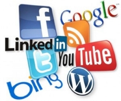 iconos redes sociales en blog