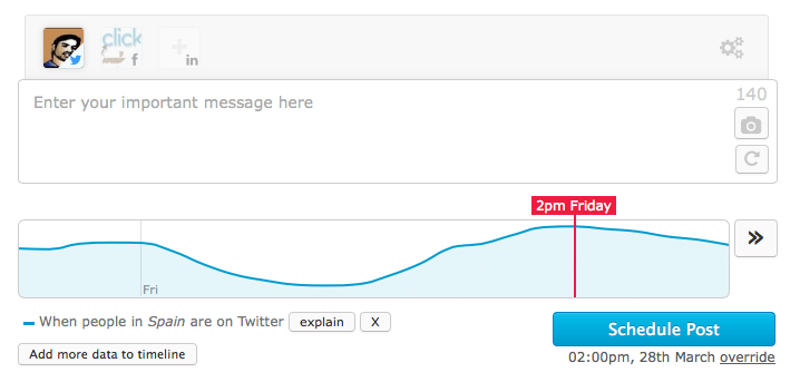 manage flitter powerpost programar tuits