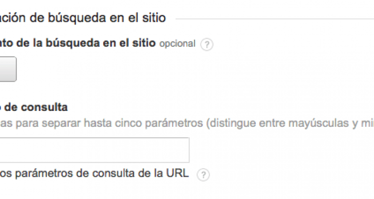 configurar busquedas en analytics