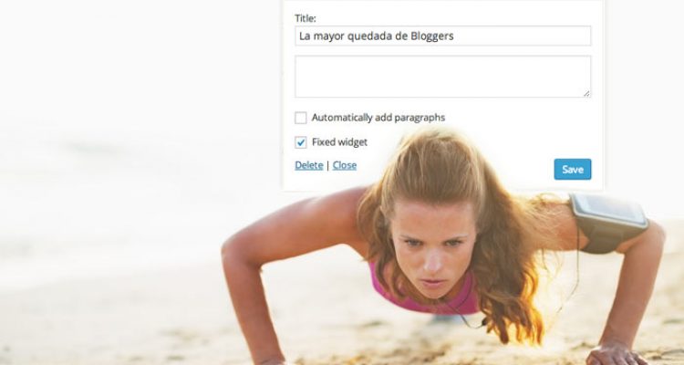 fijar widgets en wordpress