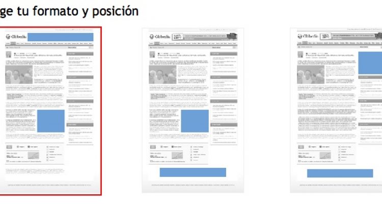 Formatos de publicidad en Globedia